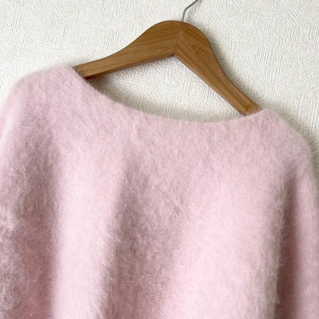 BRILL 25AW FOXカシミヤポンチョプルオーバー ライトピンク