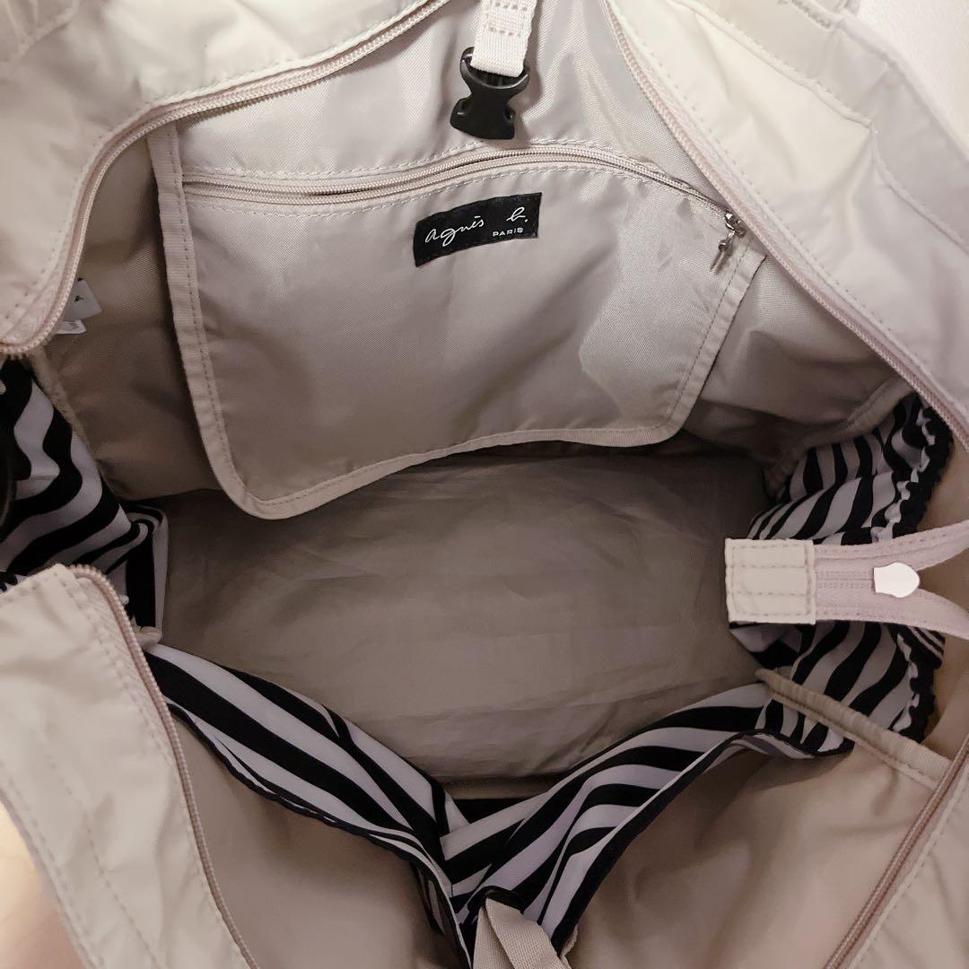 agnes b マザーズリュック ベージュ