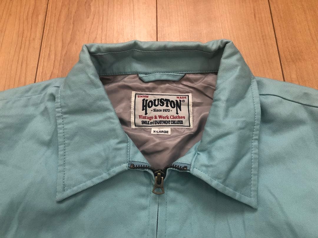 美品！HOUSTON コットンベトナムジャケット 虎／ベトジャン 刺繍スーベニア