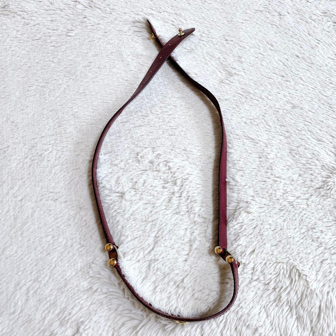 極美品 Cartier カルティエ マストライン レザー 型押し ベルト 金