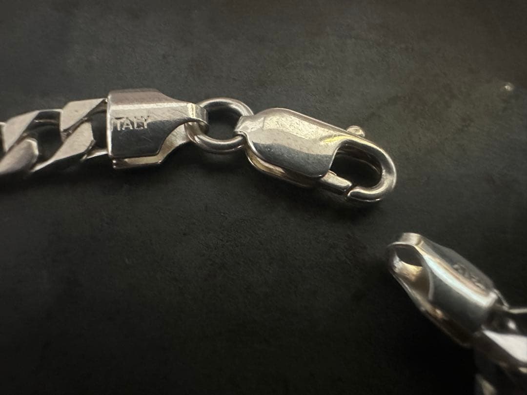 希少　ヴィンテージ　イタリア　シルバー　925 ブレスレット　ID アンティーク