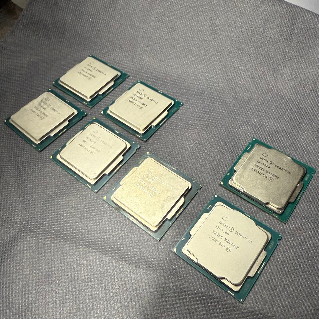CPU7枚セット(i3、i5)