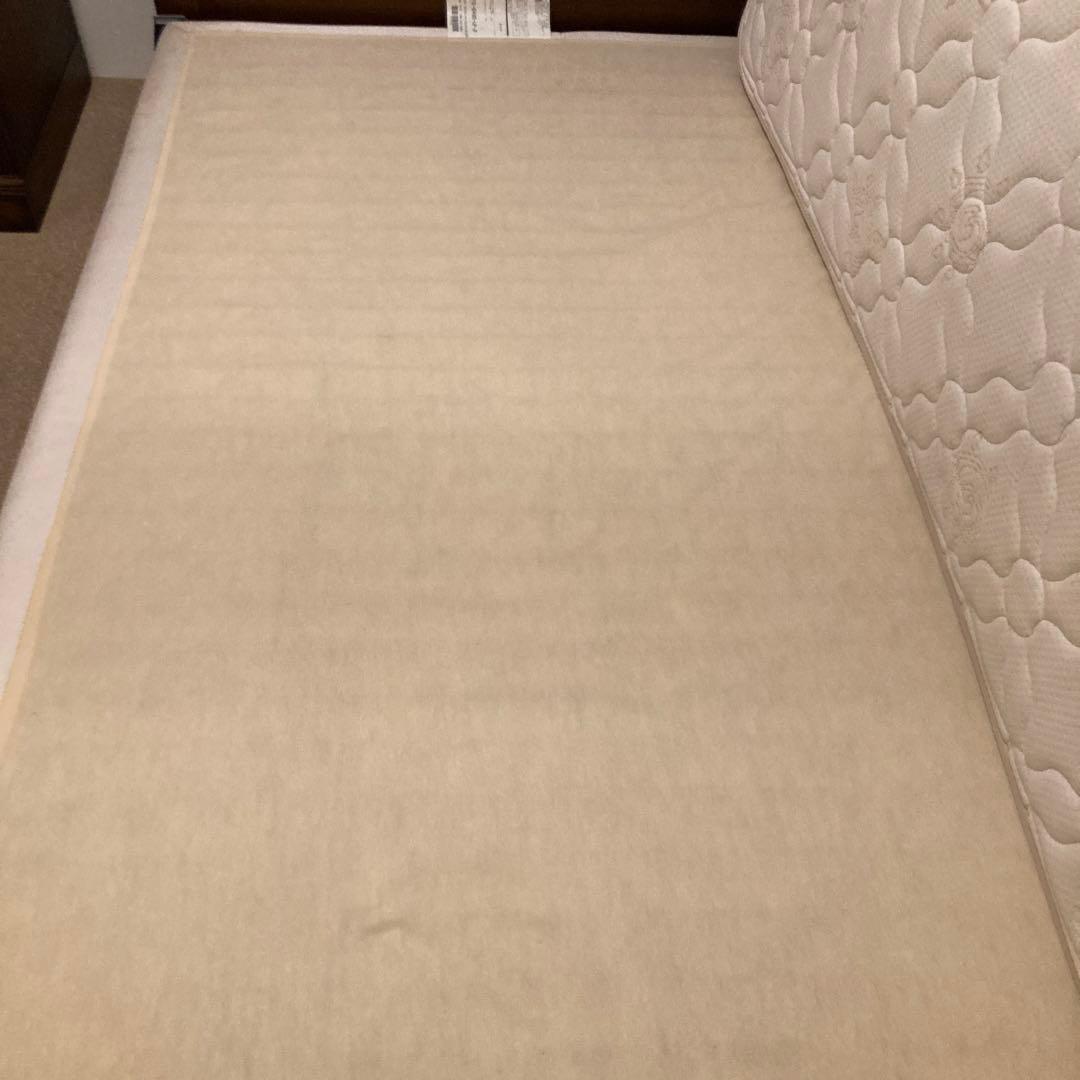 【シモンズ】ダブルベッド　ダブルクッションタイプ　ヘッドボード　ボトムクッション