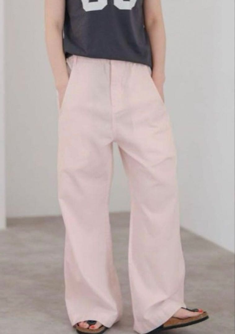 新品未使用☆spick & span☆樋口かほりさん☆チノ☆ピンク☆34サイズ