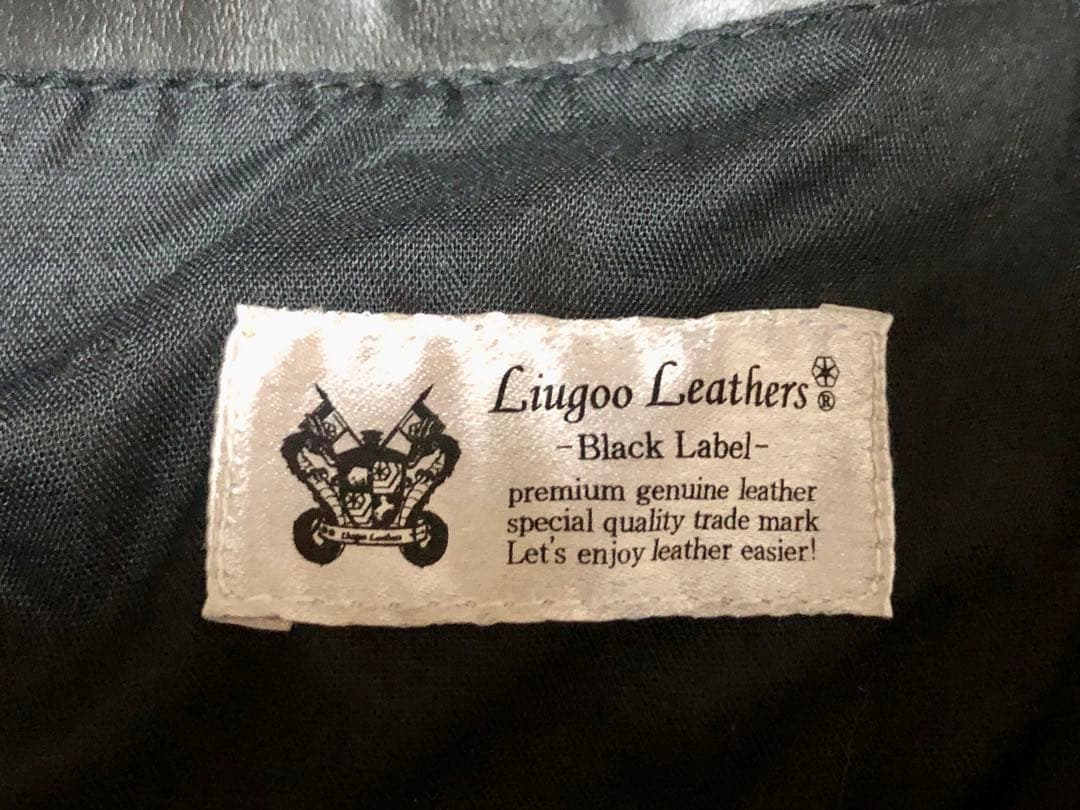 高機能防寒仕様　L リューグーレザーズ シングルライダースジャケット　ブラック