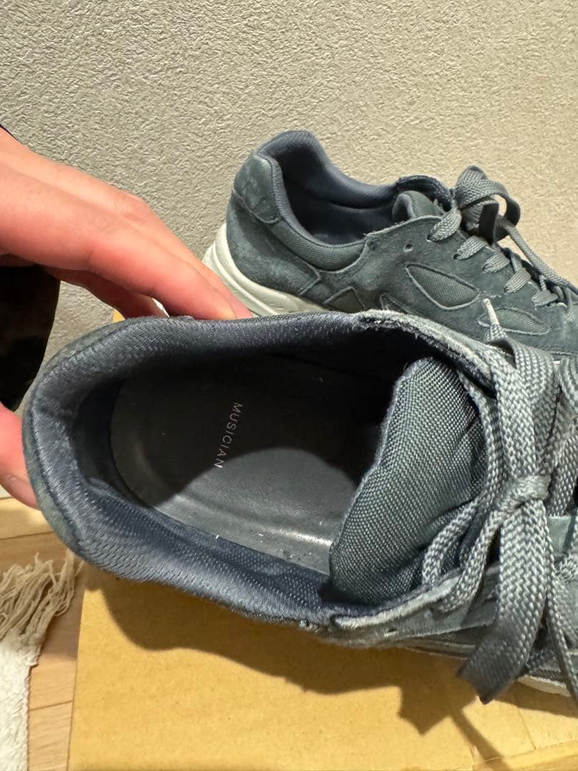 LAD MUSICIAN SNEAKER ブルー スニーカー