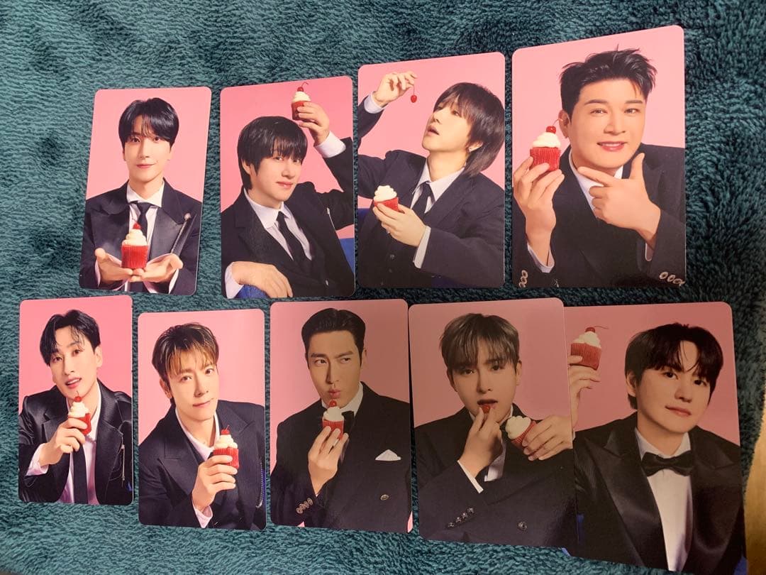 9枚セット デザートプレート トレカ SUPER JUNIOR