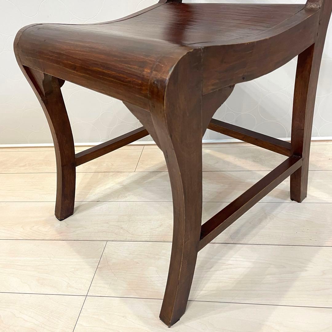 木製チェア アンティーク調 椅子 猫脚風 ヴィンテージ　レトロ　クラシカル