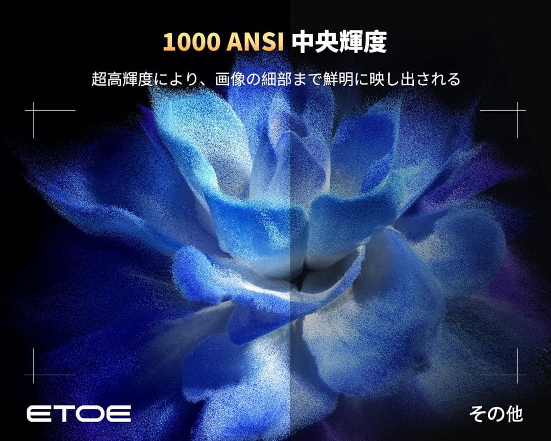 ETOE Seal Pro　プロジェクター　1000 ANSI　Netflix
