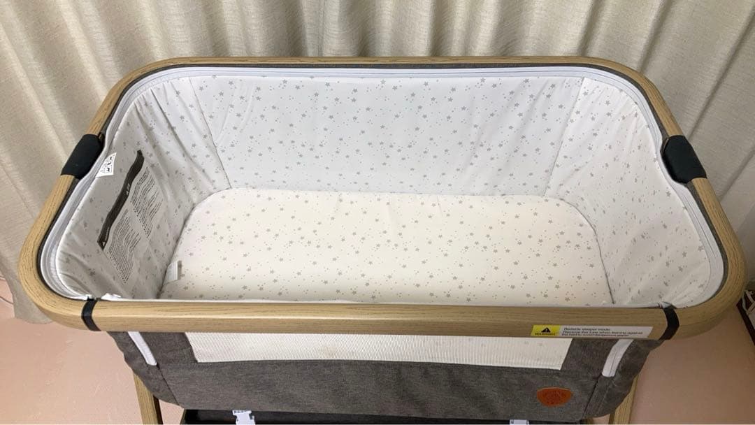 HZDMJ ベビーベッド ・添い寝　グレー