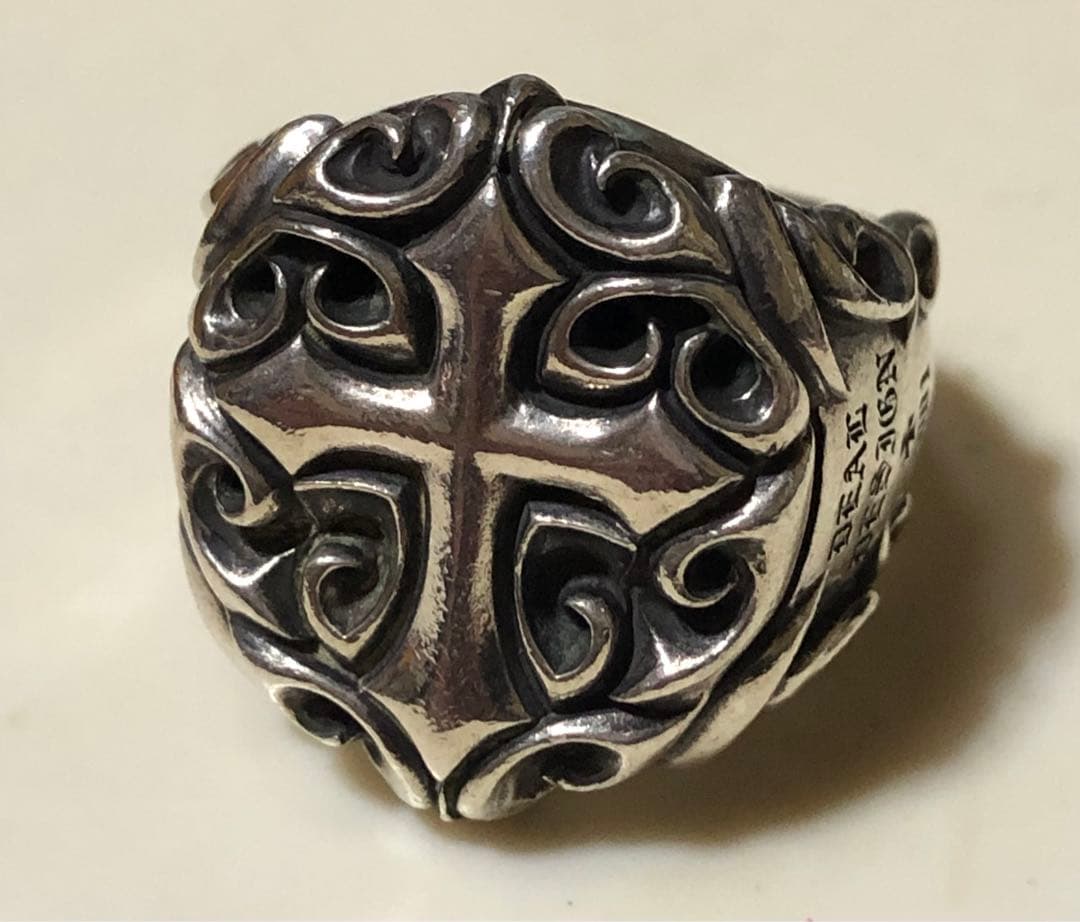 最終値下げ ２月６日まで ディールデザイン クロスシルバーリング １９号