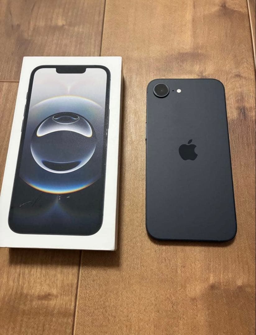 iphone16e 128gb 極美品 ブラック 箱、ケース、フィルム付き