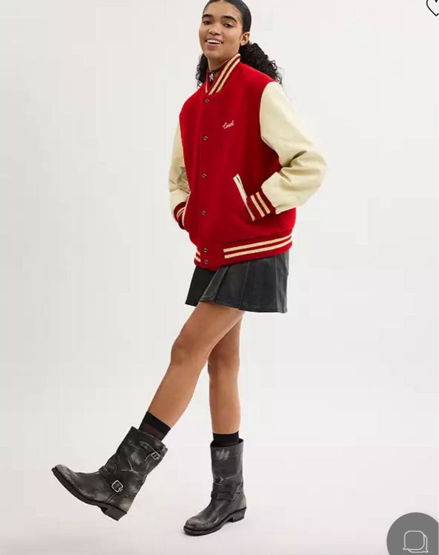 coach スタジャン　赤