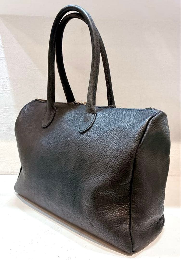 【美品】TIDEWAY DENZEL ボストン 黒　レザー