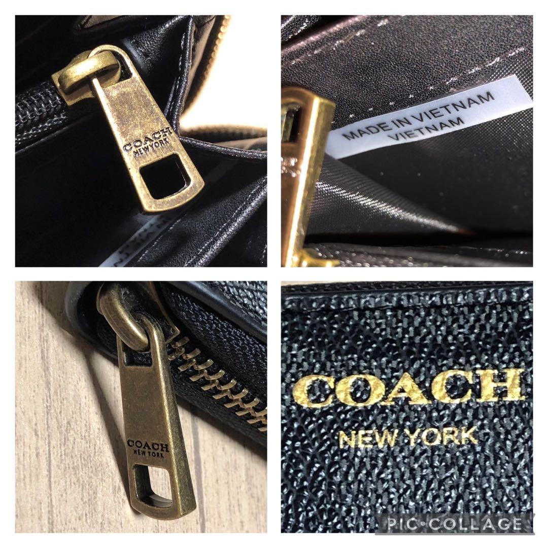 米*進様 COACH シグネチャー　ブラック 長財布