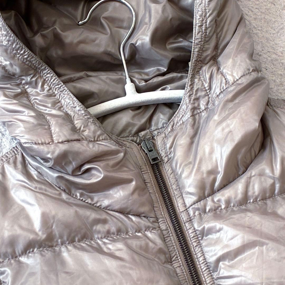 HERNO ヘルノ ダウンベスト フード ベージュ　42