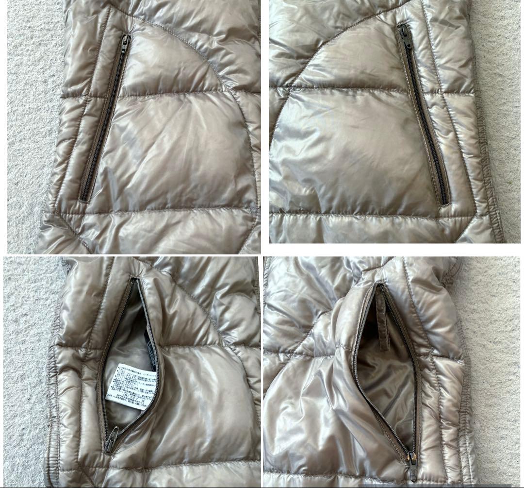 HERNO ヘルノ ダウンベスト フード ベージュ　42