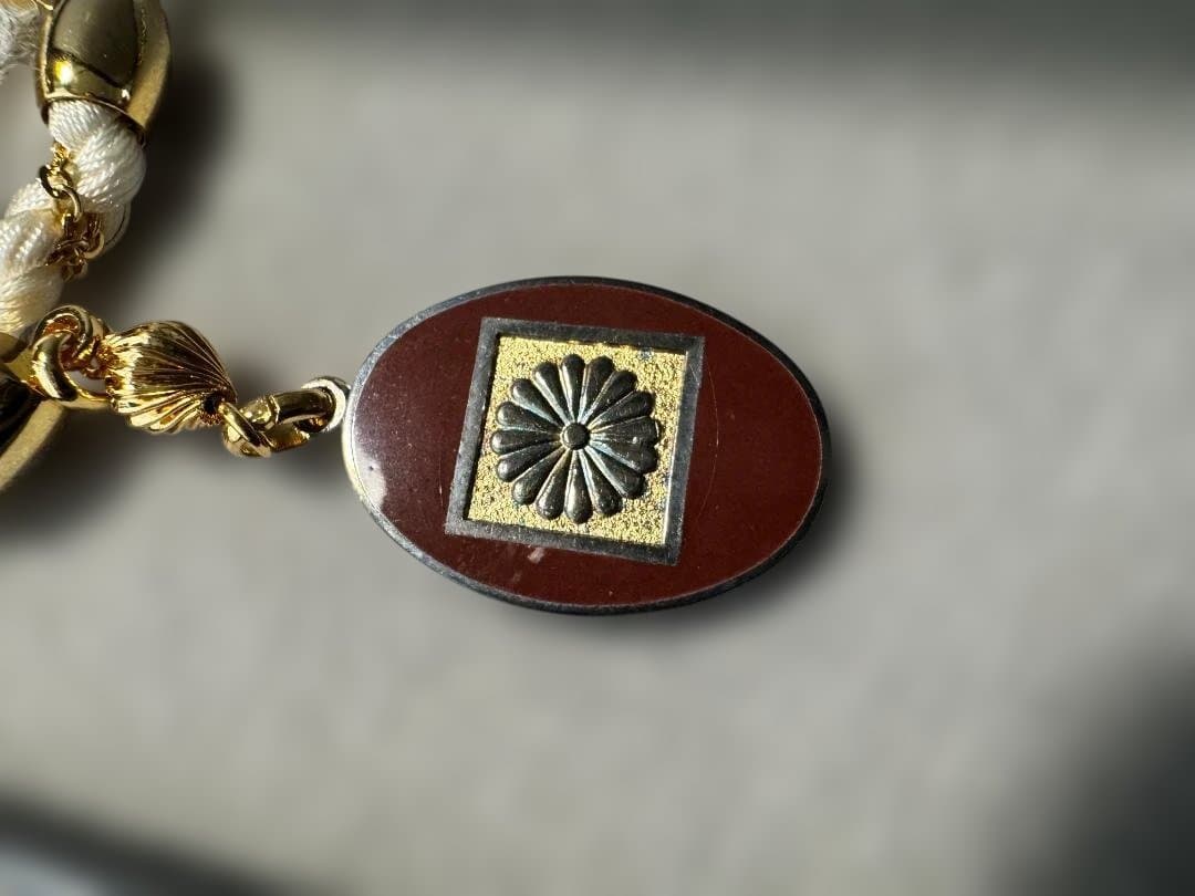 天皇陛下御在位60周年記念 懐中時計　和装七宝　松本徽章製