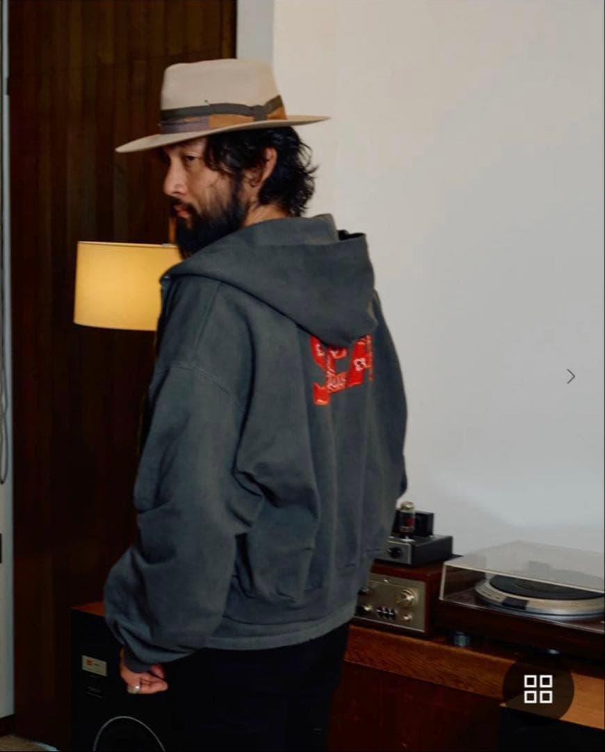 トップス WINDANDSEA Bandana Zip Up Sweatshirt