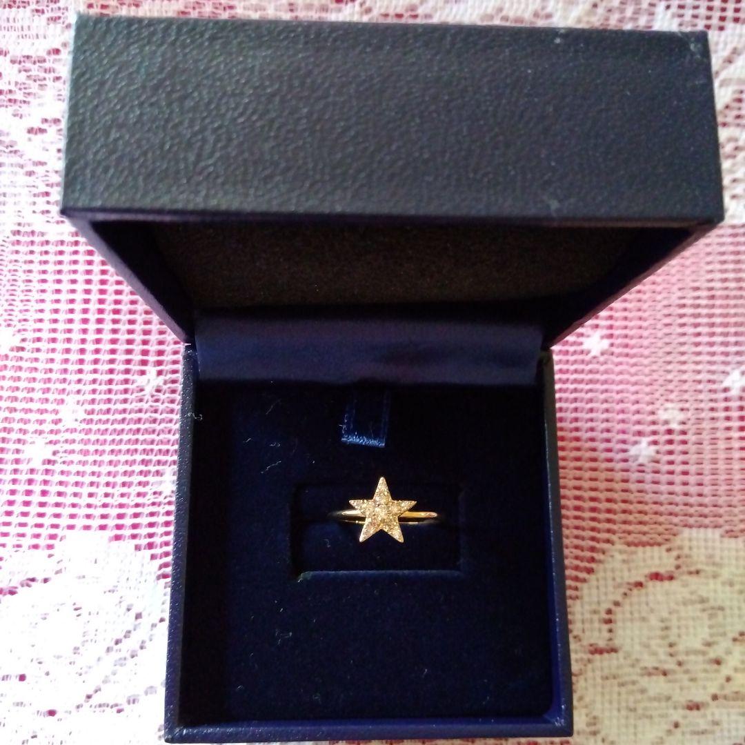 【うーしゃん】 シャンパンカラーダイアモンド 18KYGスターリング