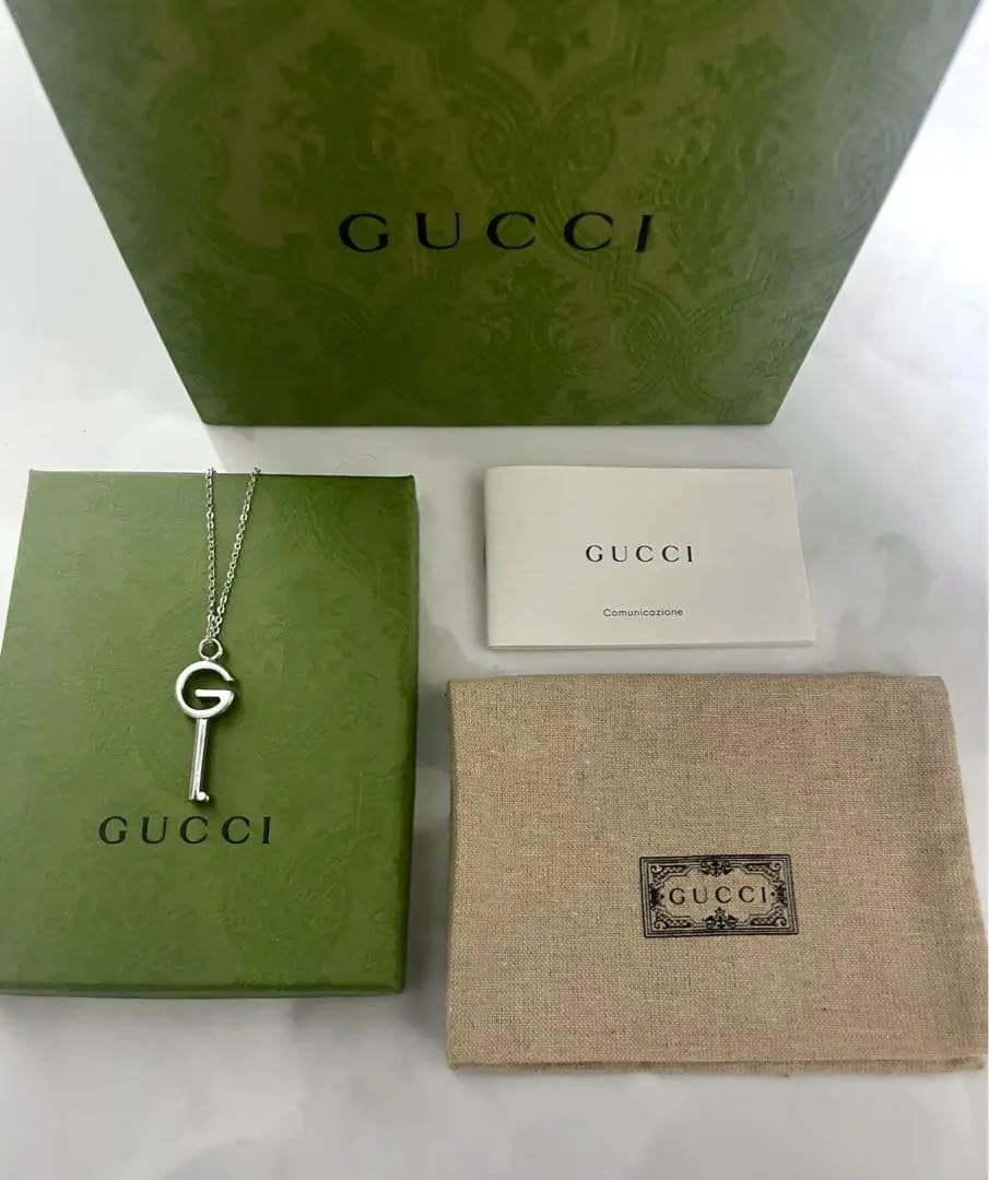 ⭐︎極美品 GUCCI GGロゴチャームネックレス 【確実正規品】