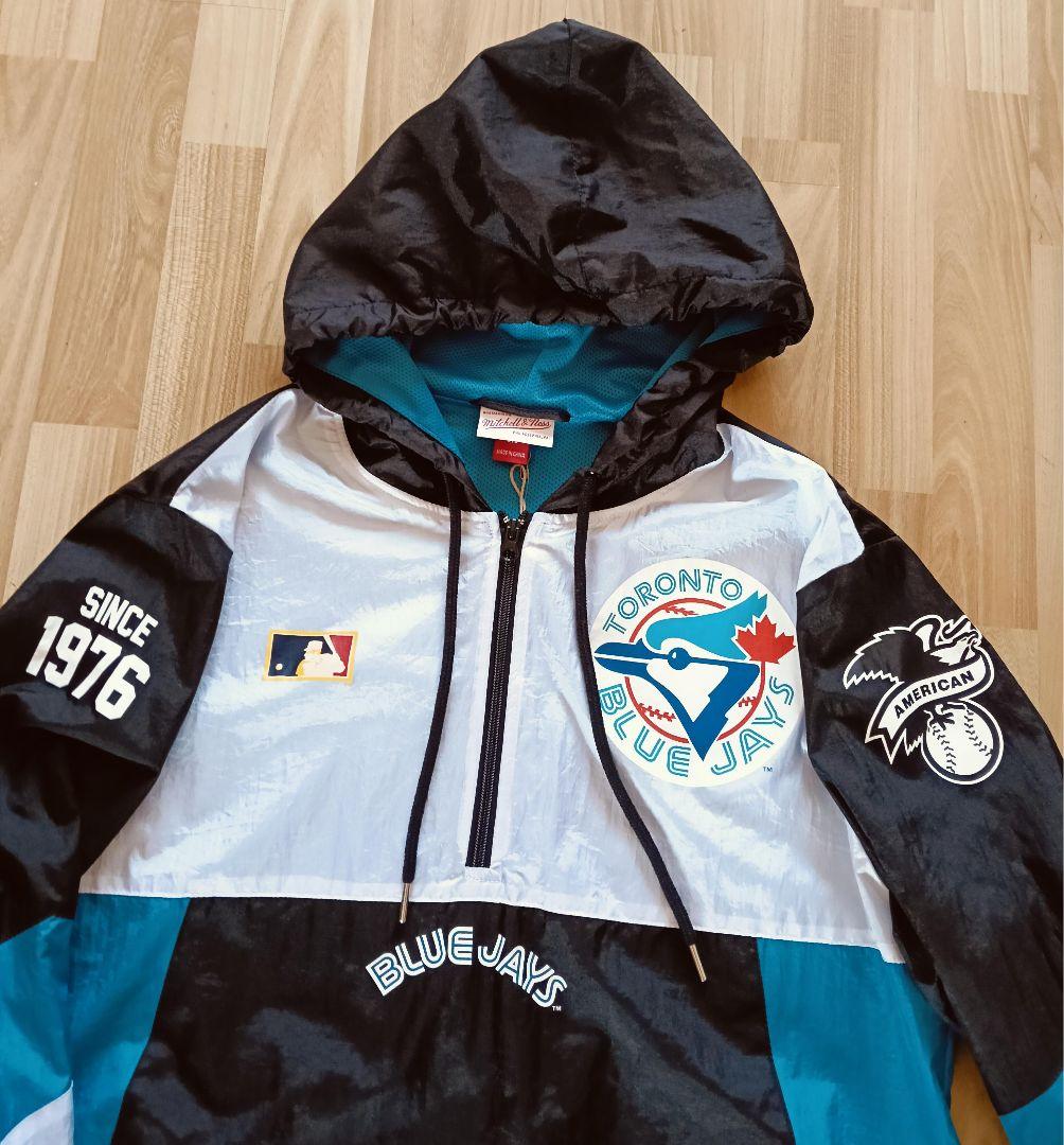 ミッチェルアンドネス MLB トロント ブルージェイズ フード付きジャケットXL