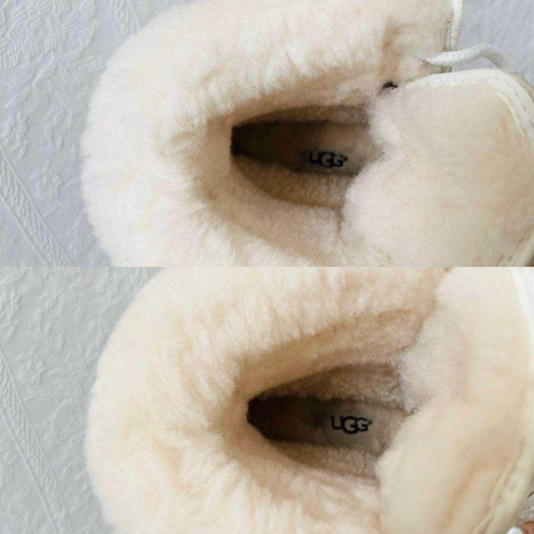 ♥︎希少完売品♥︎UGG アディロンダックIII パテントブーツ ホワイト24cm