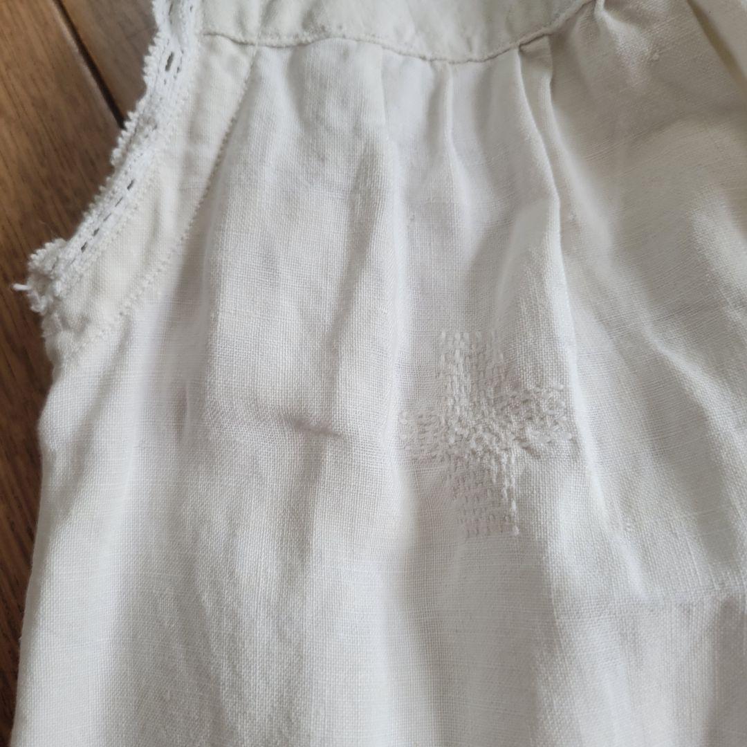 フランス　アンティーク　ワンピース　リネン　B