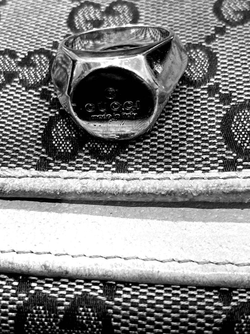 グッチ GUCCI ヘキサゴンスターリングシルバー SV925 16号 リング