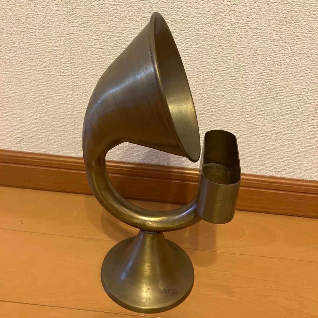 ダルトン　スマホスタンド　真鍮　スピーカー