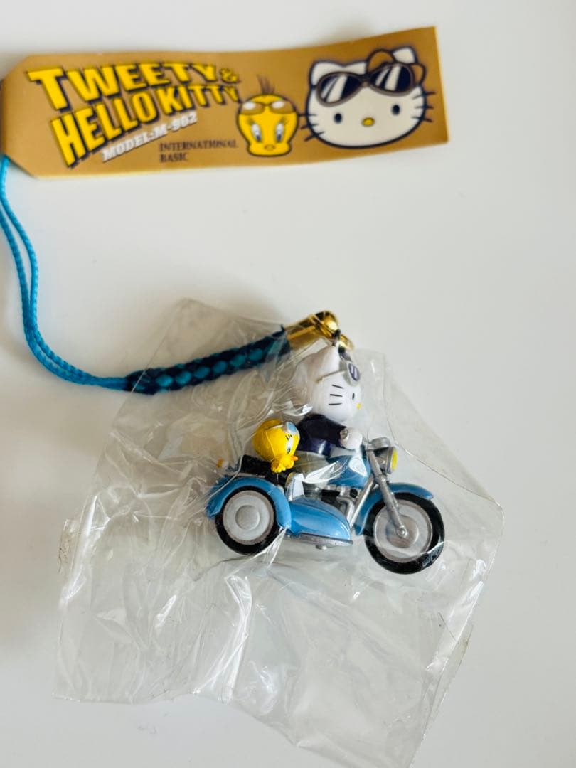 サンリオ　ハローキティ　根付　Tweety&kitty サイドカー