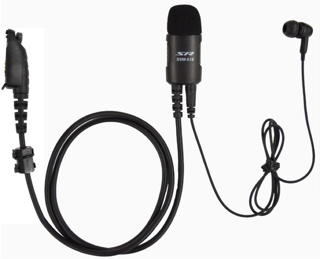 5点セットSSM-513ヘビーデューティータイピンマイク＆イヤホン(カナルタイプ