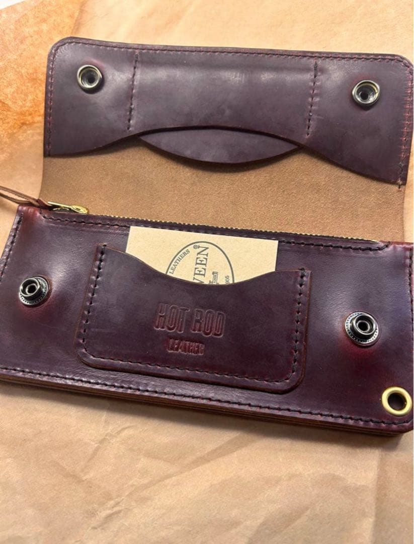 トラッカーウォレット クロムエクセル新 品バーガンディ