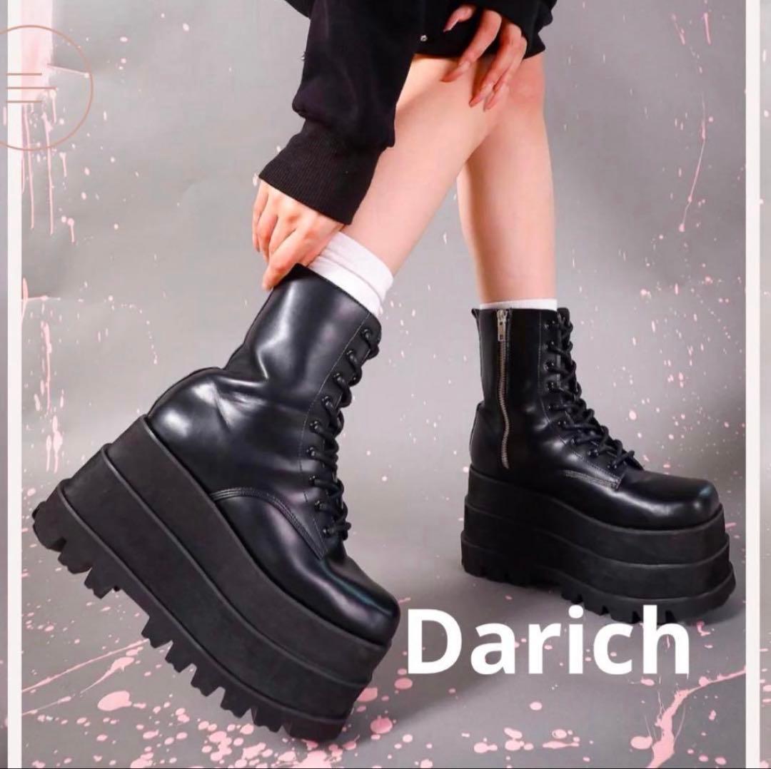 【美品】Darich トリプルソールエンジニアブーツ M 23.5 ブラック