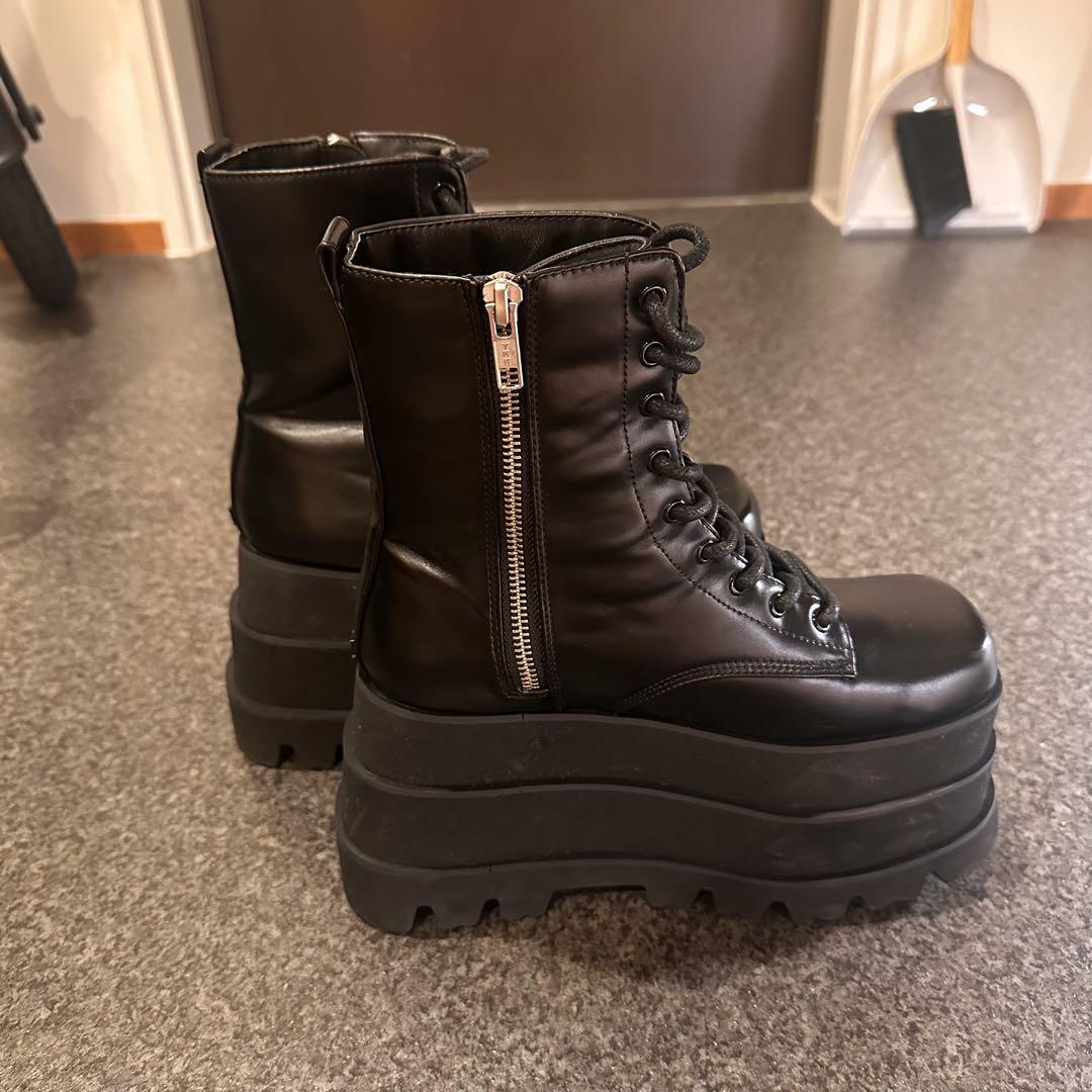 【美品】Darich トリプルソールエンジニアブーツ M 23.5 ブラック