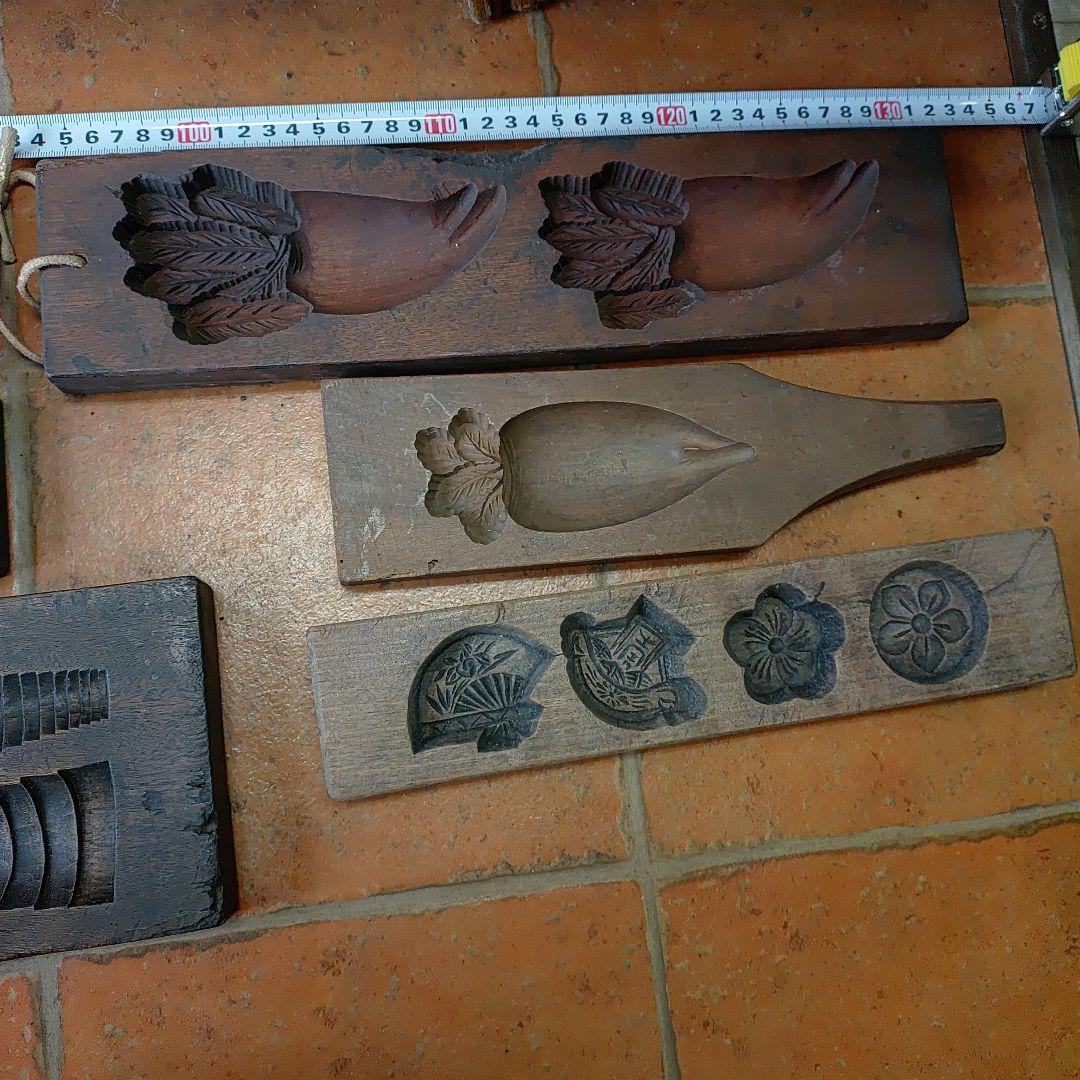 和菓子　型抜き　古い道具　アンティーク　レトロ　菓子道具　菓子用品