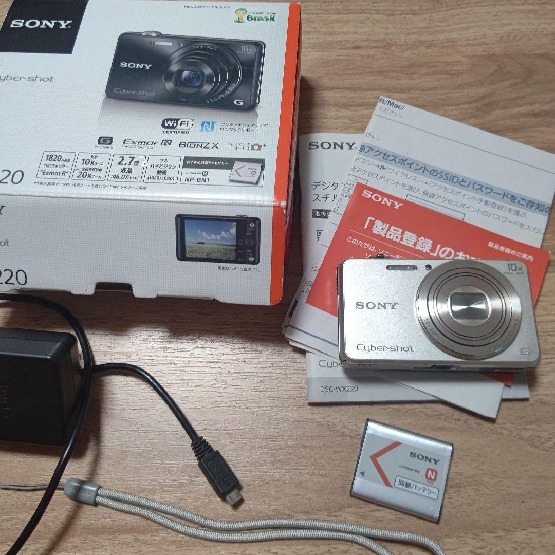 【美品】SONY Cyber-shot DSC-WX220　ゴールド　動作確認済