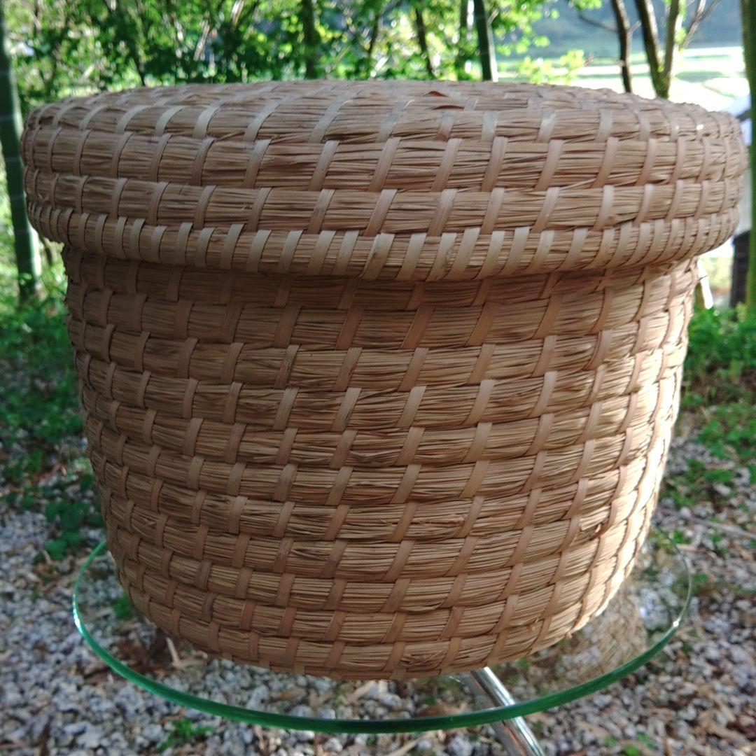 古民具　昭和レトロ　藁いずみ　飯つぐら　藁細工