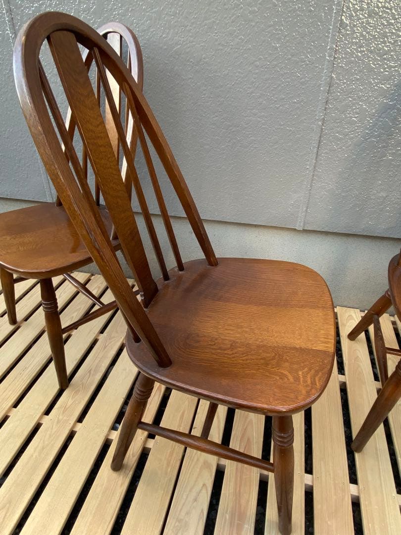 【3脚所持】③飛騨産業 ダイニングチェア ボウバック ヴィンテージ