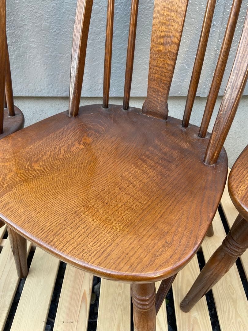 【3脚所持】③飛騨産業 ダイニングチェア ボウバック ヴィンテージ