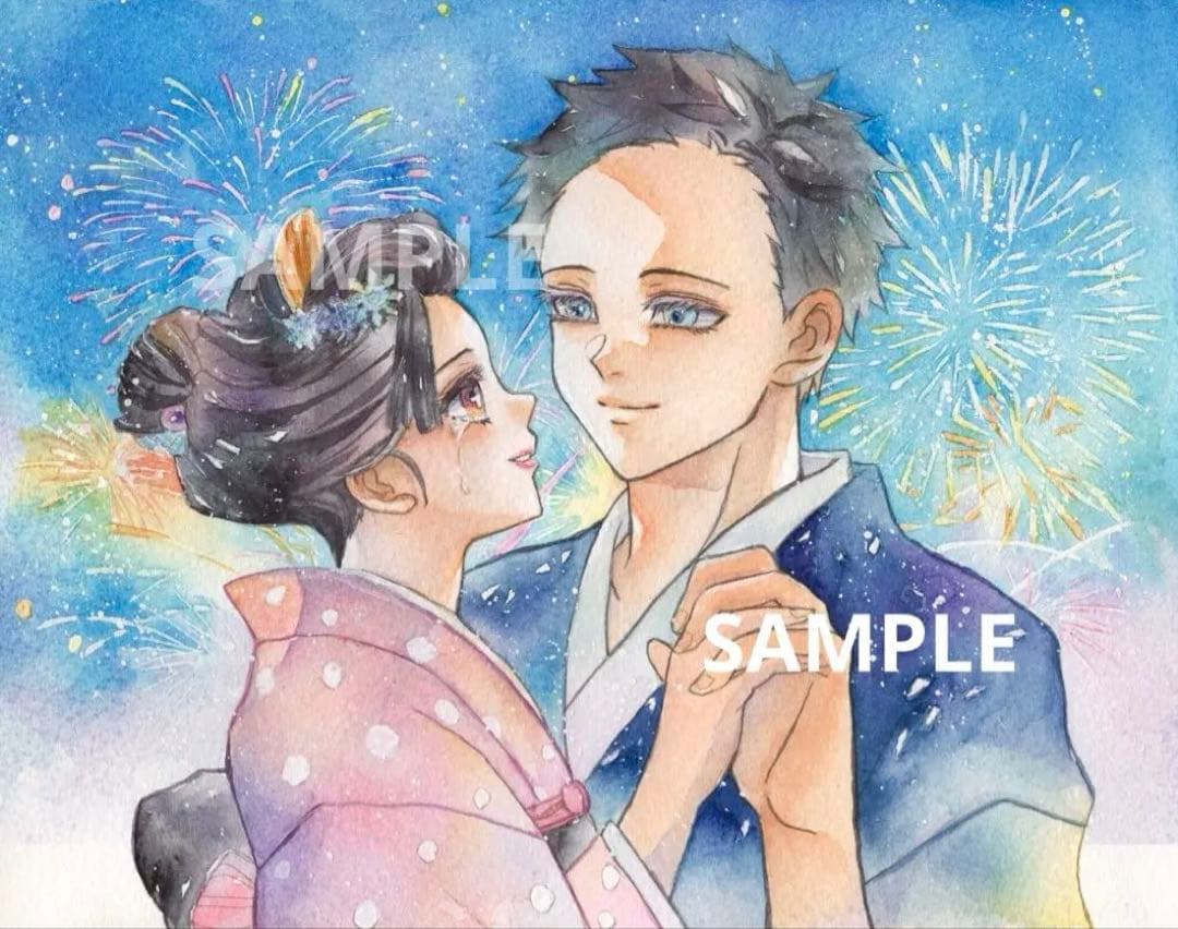 ご予約済み　手描きイラスト