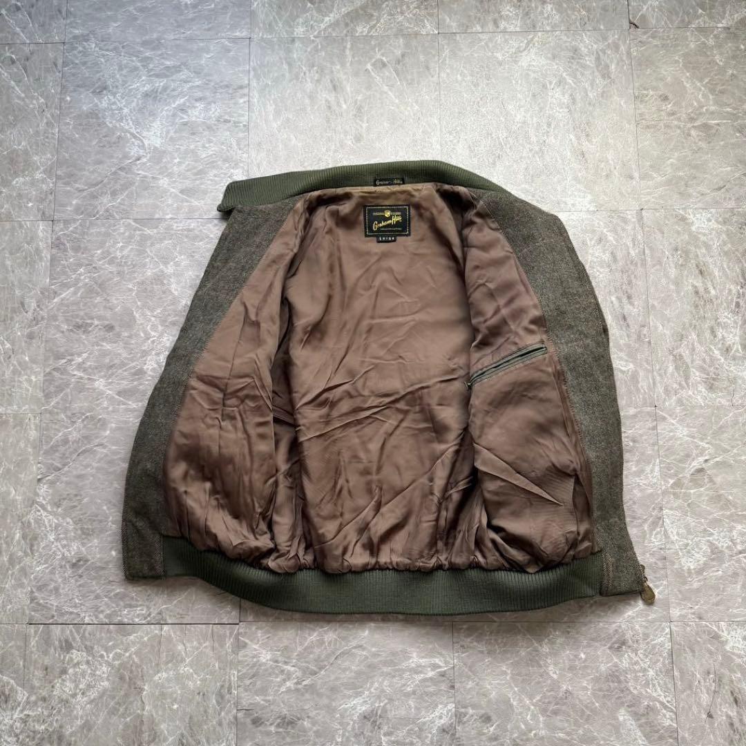 graham hill 短丈　スウィングトップ　ハリントンジャケット　ウール混