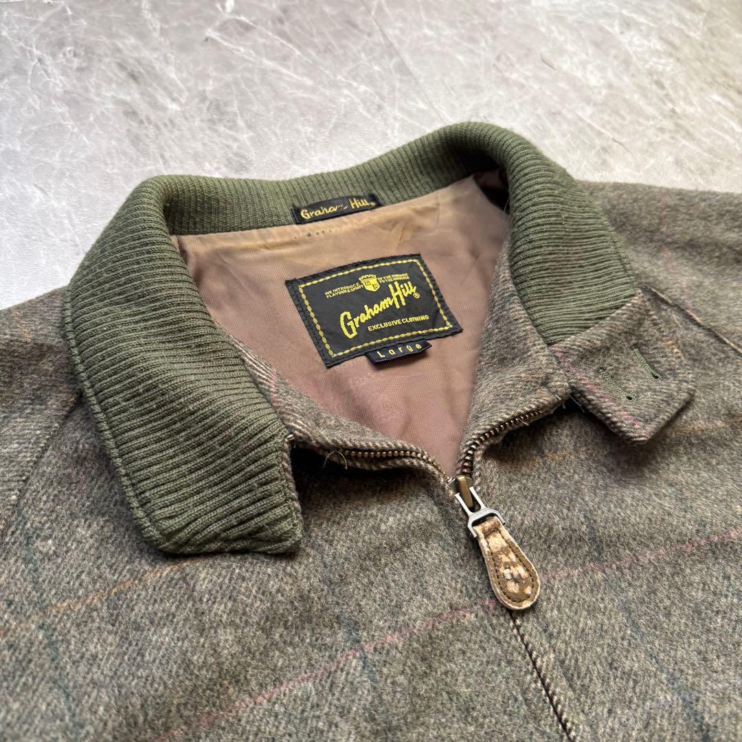 graham hill 短丈　スウィングトップ　ハリントンジャケット　ウール混