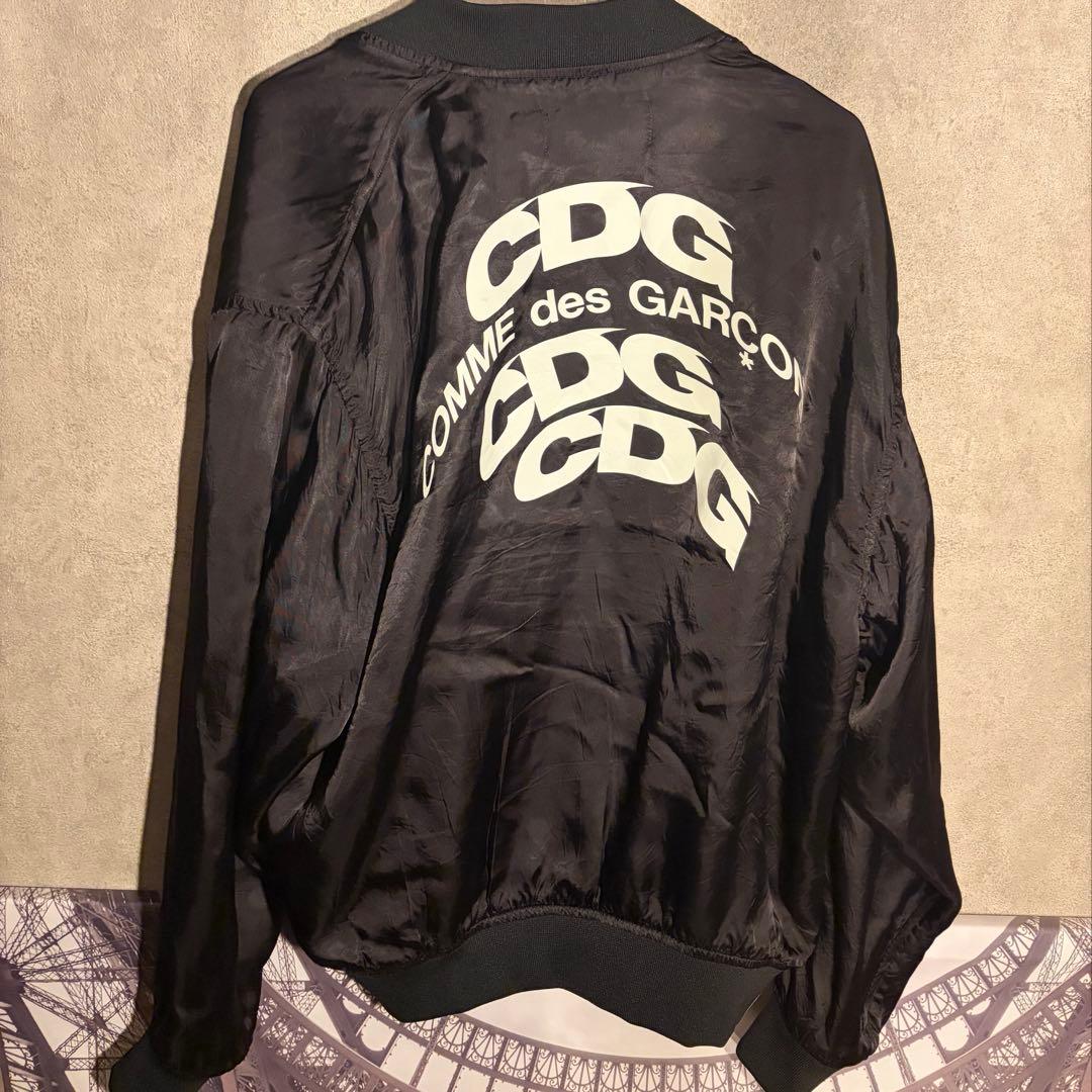 激レアCDG Warped Logo Bomber Jacketコムデギャルソン