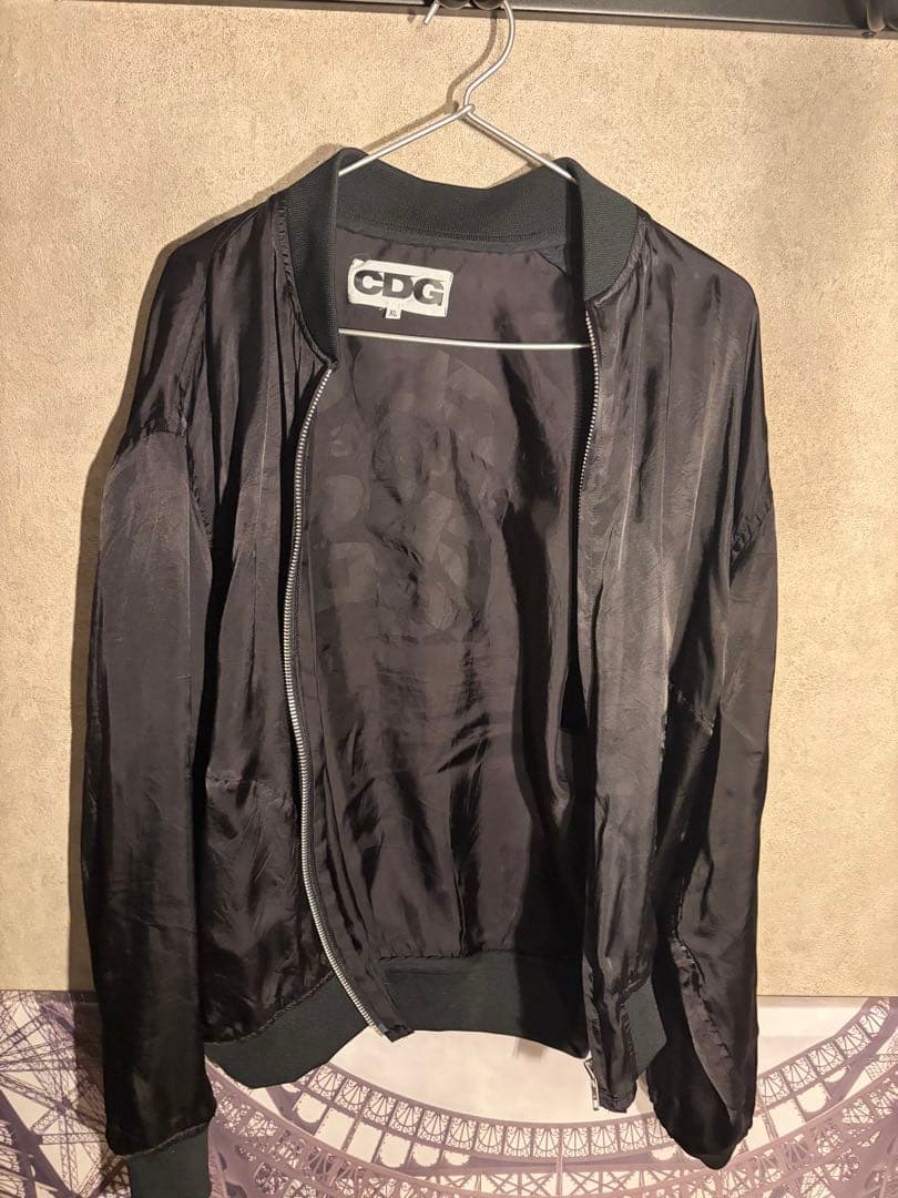激レアCDG Warped Logo Bomber Jacketコムデギャルソン