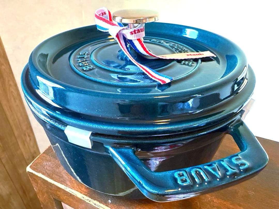 ストウブＳＴＡＵＢ限定色ラメールココットラウンド正規１８ｃｍ新品未使用生涯保証付