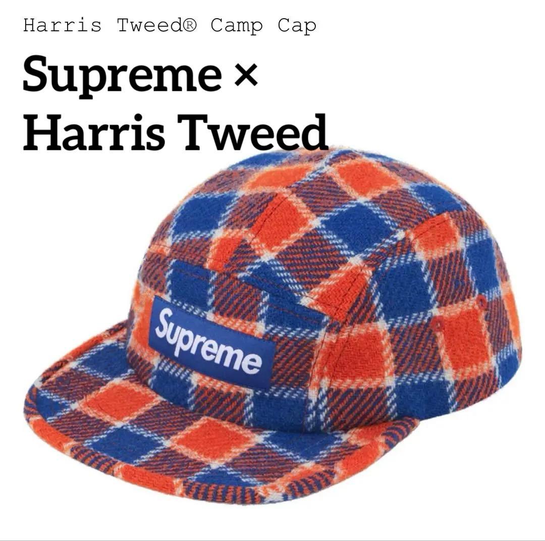 帽子 Supreme Harris Tweed Camp Cap Red