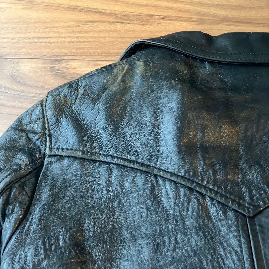 〜70s Champion Rivetts ダブルライダース ロンジャン 34