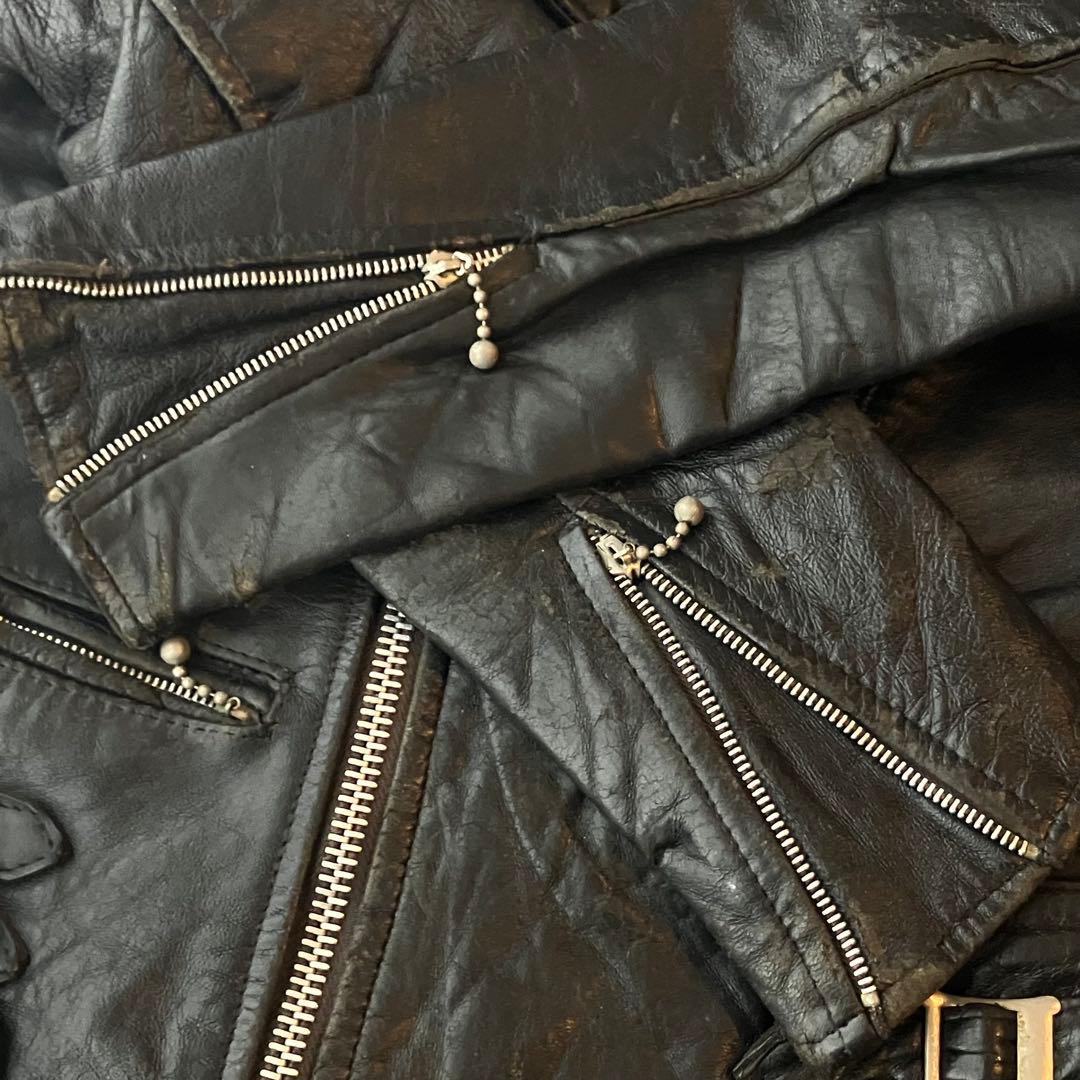 〜70s Champion Rivetts ダブルライダース ロンジャン 34