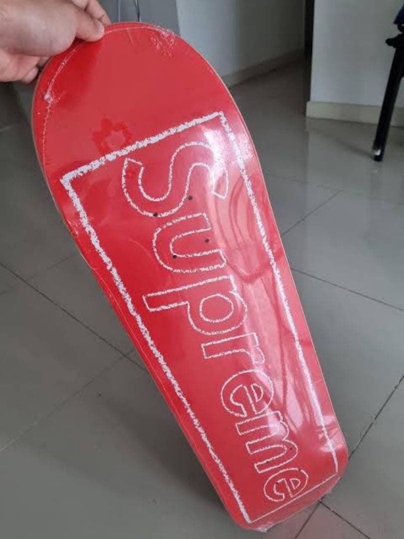Supreme Kaws Chalk スケートボードデッキ Red8.625 赤